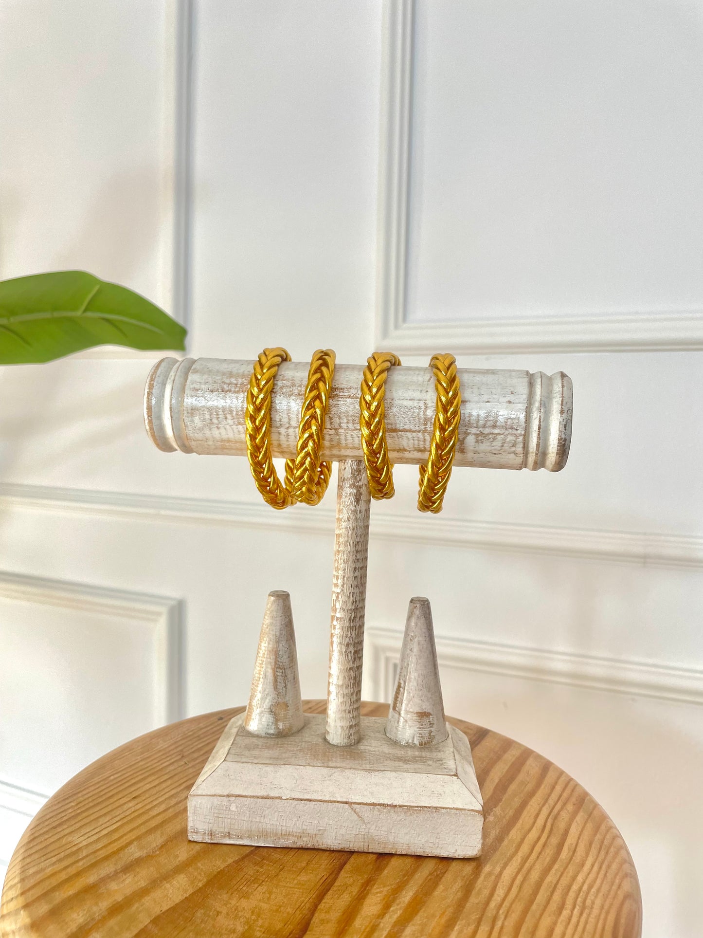 Pulsera pan de Oro trenzada