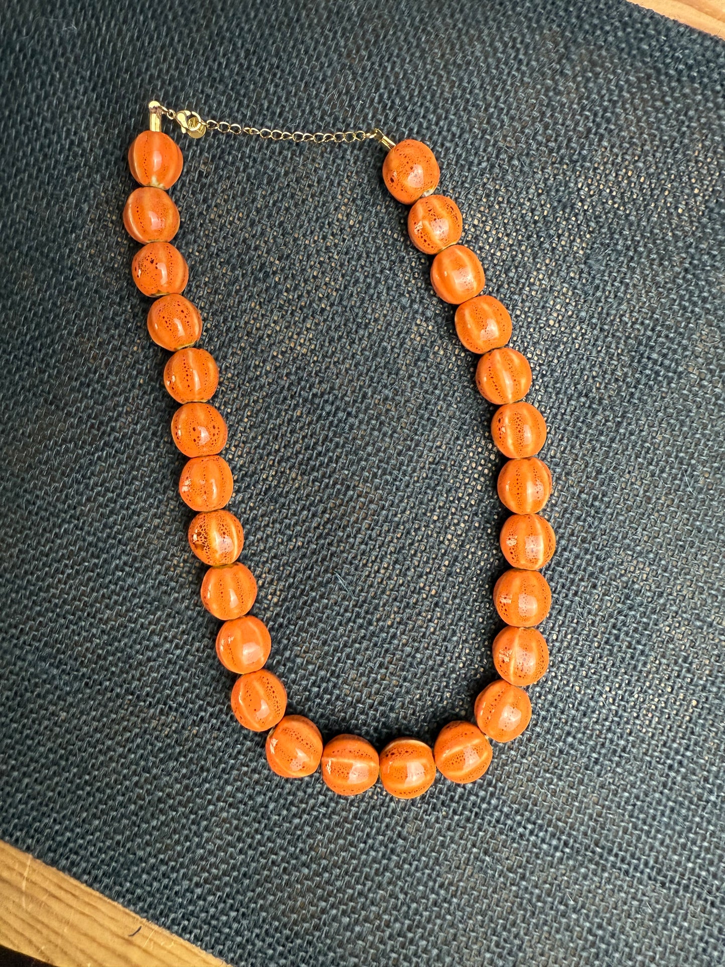 Collar borlas Loly pop Naranja