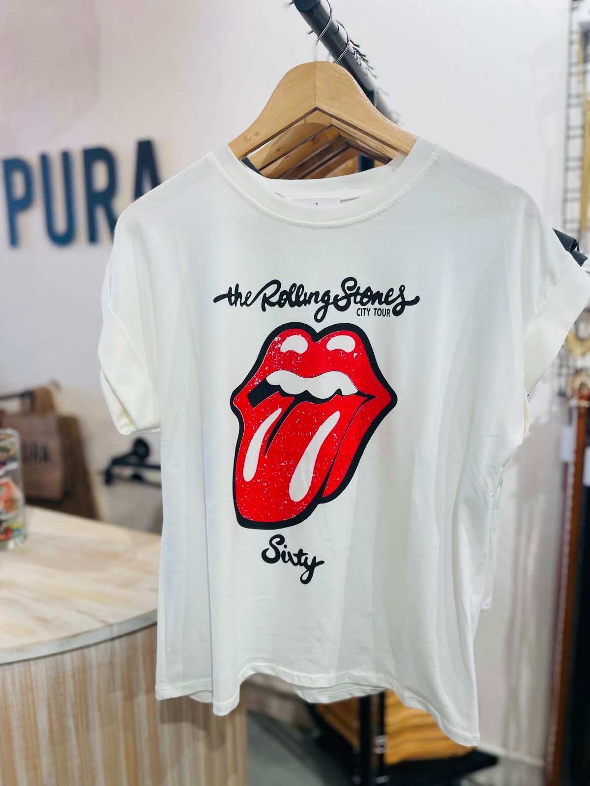 Camiseta Rock Blanca