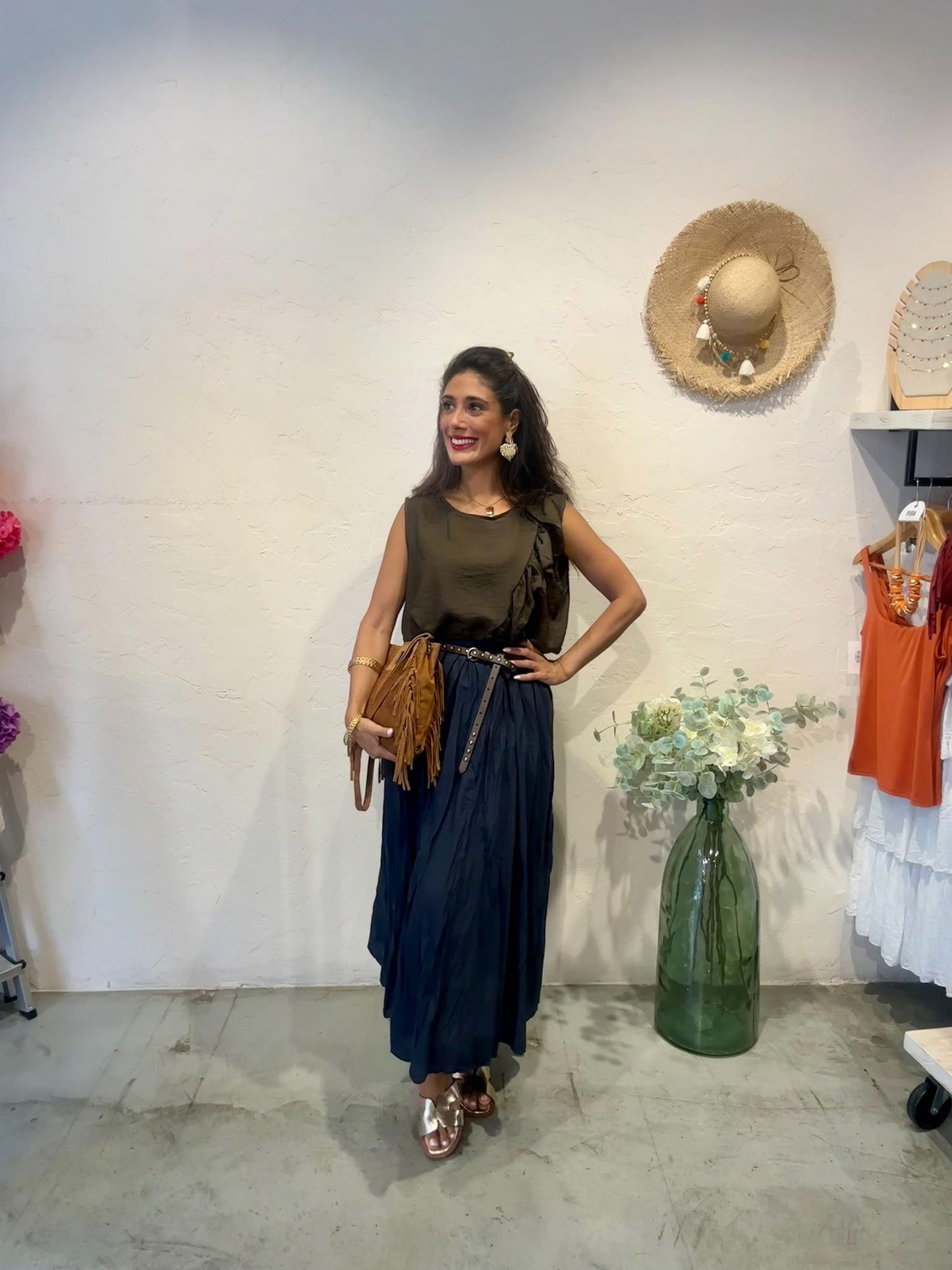 Maxi Falda Leong