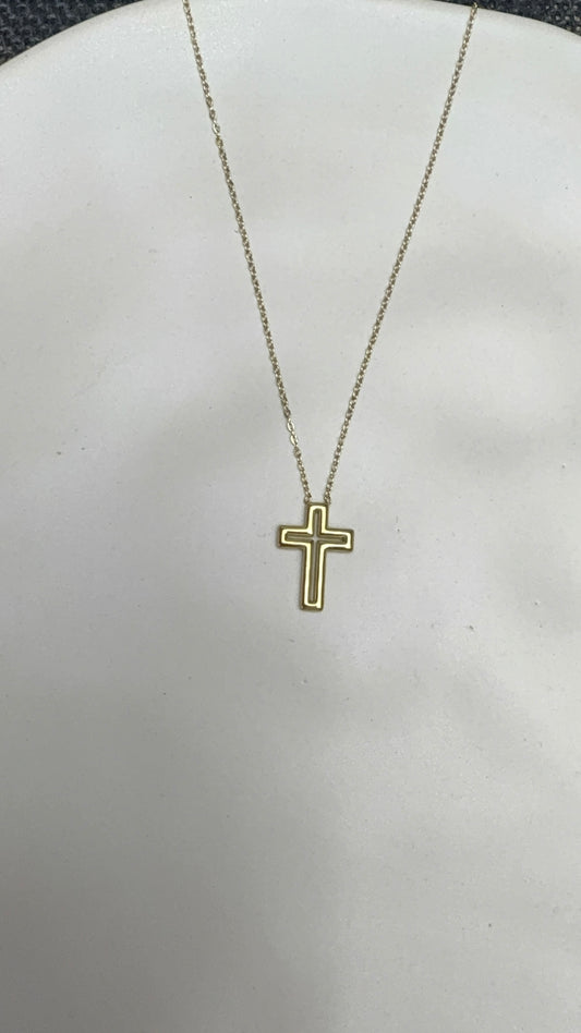 Collar Cruz calada