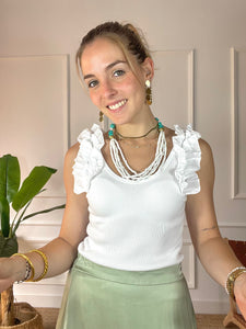 Falda Quirkly Verde Agua