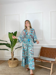 Vestido Musetre Azul