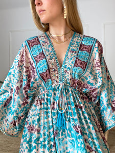Vestido Musetre Azul