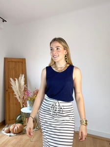 Falda Pula Azul Oscuro