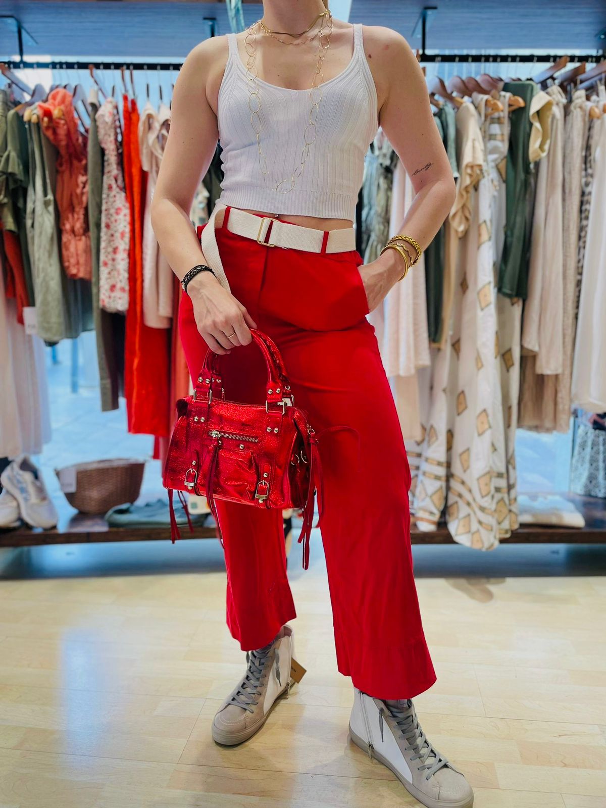 Pantalon Creel Rojo