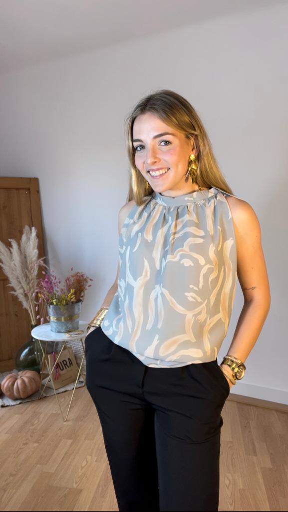 Blusa Leek Gris