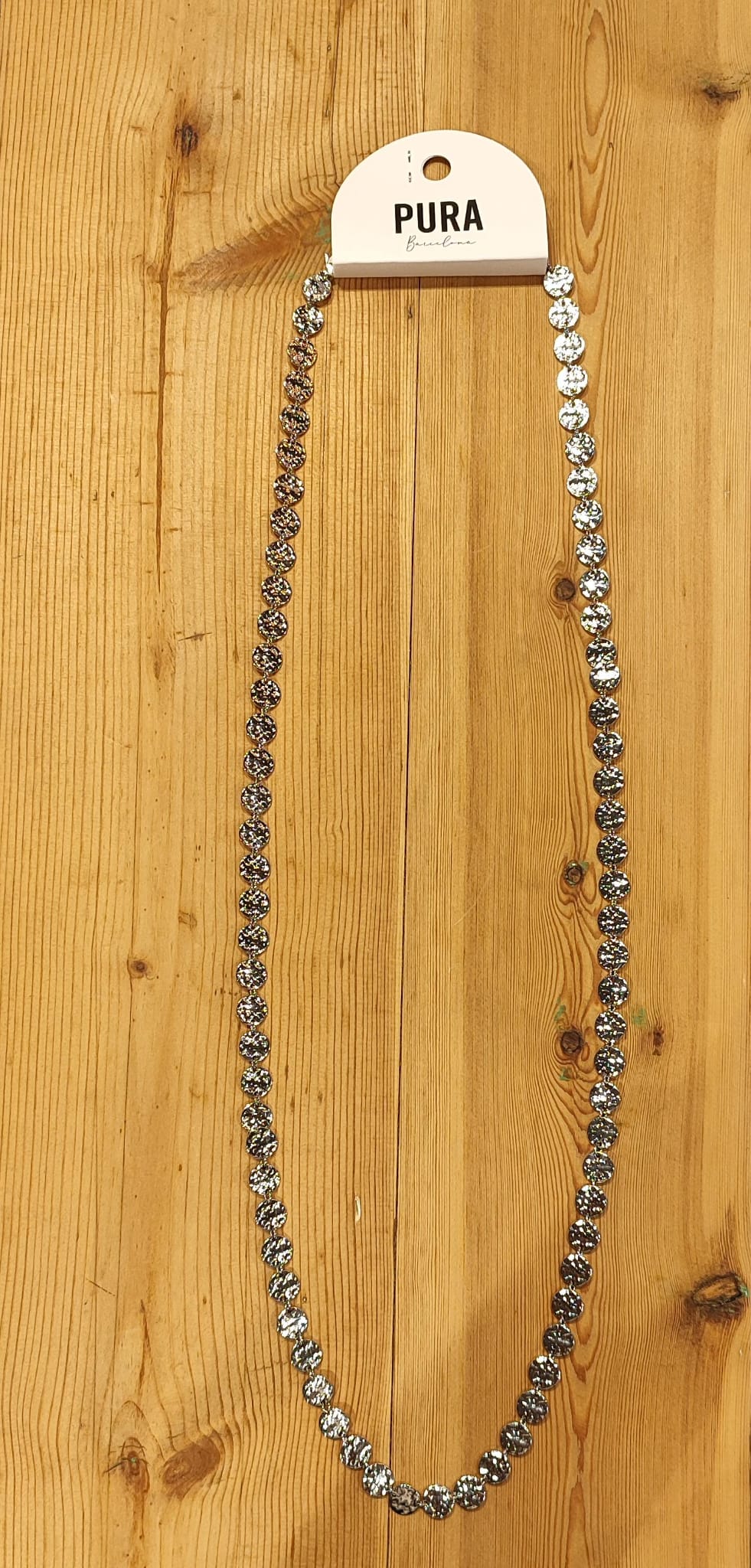 Collar monedas largo